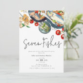 水彩イタリアン 七魚のクリスマスパーティ 招待状 (スタンド正面)