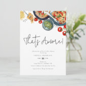 水彩イタリアン That's Amore! ブライズシャワー 招待状 (スタンド正面)