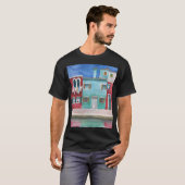 水彩イタリア:手書き Tシャツ (正面フル)