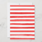 水彩イチゴと花のキンセアニエラ 招待状 (裏面)