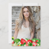 水彩イチゴと花スイーツ16 招待状 (裏面)