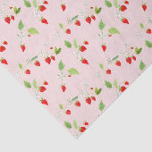 水彩イチゴの花 薄葉紙 (詳細)