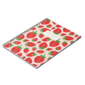 水彩イチゴ手帳 ノートブック (左側)