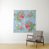 水彩イチゴ模様 タペストリー (インサイチュ)