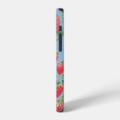 水彩イチゴ模様 iPhoneケース (左側面)