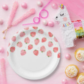 水彩イチゴ紙プレート ペーパープレート (パーティー)