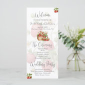 水彩イチゴ結婚式 プログラム (スタンド正面)