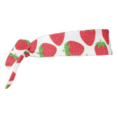 水彩イチゴ継ぎ目なしパターン タイヘッドバンド (回転270)