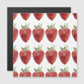 水彩イチゴ：シームレスパターン (正面/裏面)
