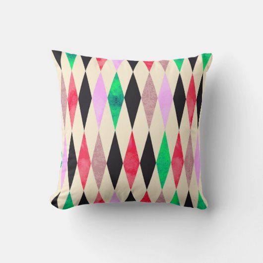 水彩イベントグランジお祝いパーティー クッション (正面)