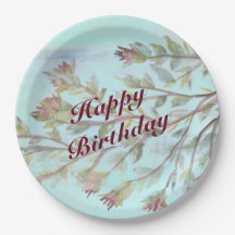 水彩イベント紙プレートインブルゴーニュ