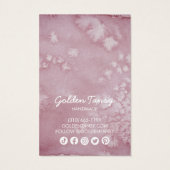 水彩イヤリングネックレスジュエリー表示カード (裏面)