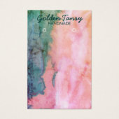 水彩イヤリングネックレスジュエリー表示カード (正面)