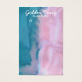 水彩イヤリングネックレスジュエリー表示カード (正面)