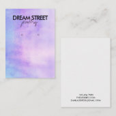 水彩イヤリング表示カード 名刺 (正面/裏面)