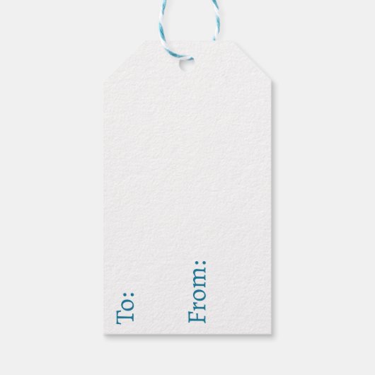 水彩イラストレーションテディベア赤ちゃんシャワー ギフトタグ (裏面)