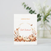 水彩イラストレーション秋フェスティバル シーズンポストカード (スタンド正面)