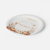 水彩イラストレーション秋フェスティバル ペーパープレート (アングル)