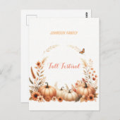 水彩イラストレーション秋フェスティバル ポストカード (正面/裏面)