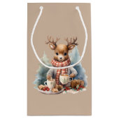 水彩イラストレーション素朴デザイン抱き枕 スモールペーパーバッグ (裏面)