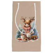 水彩イラストレーション素朴デザイン抱き枕 スモールペーパーバッグ (正面)