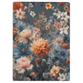 水彩イラストレーション素朴ヴィンテージ エレガント クリップボード (裏面)