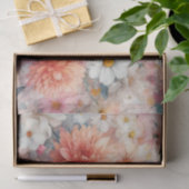 水彩イラストレーション素朴ヴィンテージ エレガント 薄葉紙 (ギフト)