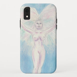 水彩イラストレーション絵画の女神の上昇 iPhone XRケース