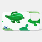 水彩イラストレーション緑インキ砂漠サボテン Case-Mate iPhoneケース (裏面 (横))