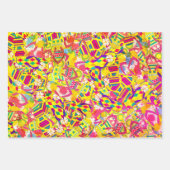 水彩イラストレーション、フリップフロップパターン ラッピングペーパーシート (正面2)