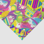 水彩イラストレーション、フリップフロップパターン 薄葉紙 (詳細)