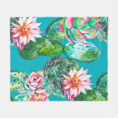 水彩イラストレーション フリースブランケット (正面(横))