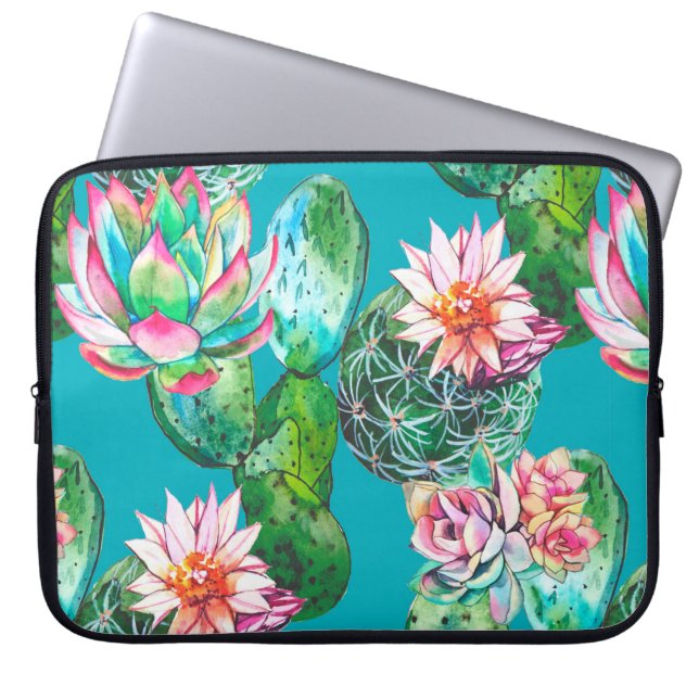水彩イラストレーション ラップトップスリーブ (正面)
