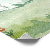 水彩イラストレーション – 妖精の森。子供のi ポスター (角)