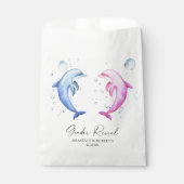 水彩イルカ性別の表示 フェイバーバッグ (正面)