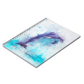 水彩イルカ ノートブック (左側)