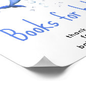 水彩イルカ – ベビー用ブック ポスター (角)