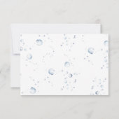 水彩イルカ – 感謝してい赤ちゃんシャワー サンキューカード (裏面)