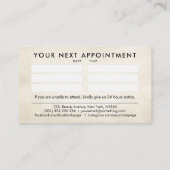 水彩インクバタフライ – ネイルアーティスト 名刺 (裏面)