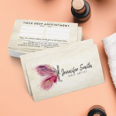 水彩インクバタフライ – ネイルアーティスト 名刺