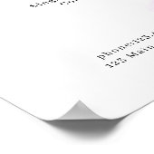 水彩インク サロン 価格表 ポスター (角)