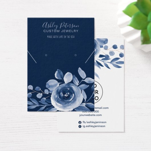 水彩インジゴジュエリーイヤリングネックレスディスプレイ (デスク)