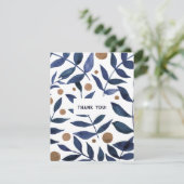 水彩インジゴブランチサンキューカード シーズンカード (スタンド正面)