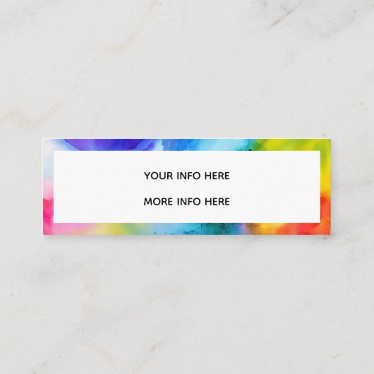 水彩インスタグラム スキニー名刺 (裏面)