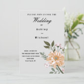 水彩インスパイア結婚式招待状 招待状 (スタンド正面)