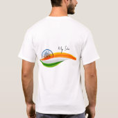 水彩インディアンフラグTシャツBan Block紙 Tシャツ (裏面)