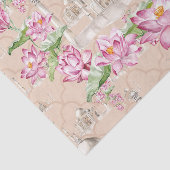 水彩インディアンロータスフラワータージマハル 薄葉紙 (詳細)