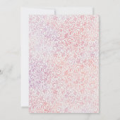 水彩インディアン結婚ズエレファントメンディ 招待状 (裏面)