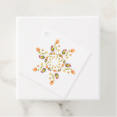 水彩インドのペイズリー フェイバータグ (インサイチュ)