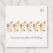 水彩インドのペイズリー フェイバータグ (裏面)